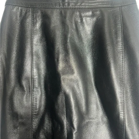 Black Leather Skirt -Date Night - office - Size S - Picture 2 of 5